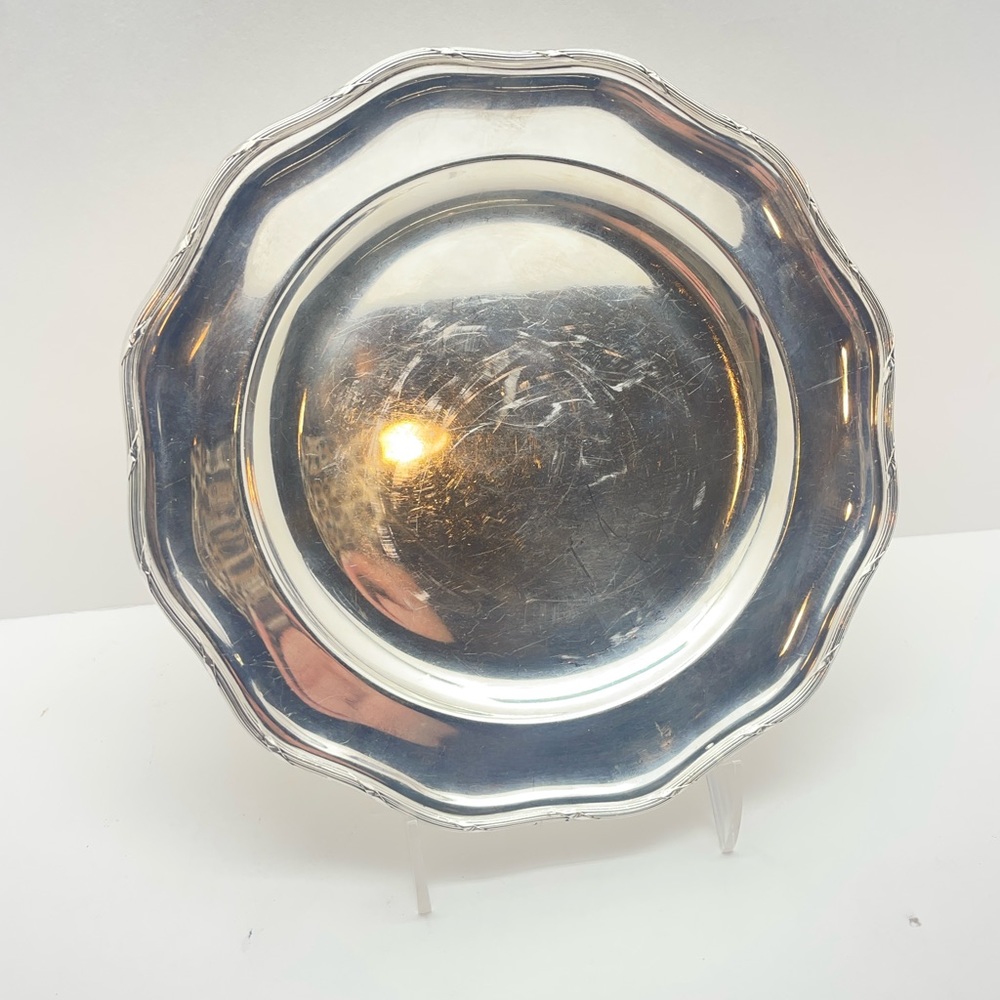 Antique Mappin and Webb Prince’s Serving Plate Dish 8.5” Hard Soldered